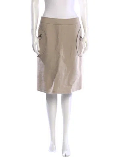 Pre-owned Prada Vintage Knee-length Skirt In Neutral
