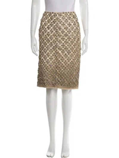 Pre-owned Prada Vintage Knee-length Skirt In Neutral