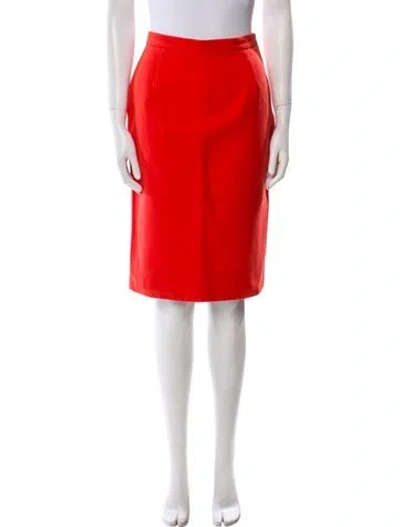 Pre-owned Prada Vintage Knee-length Skirt In Orange