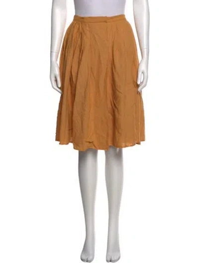 Pre-owned Prada Vintage Knee-length Skirt In Orange