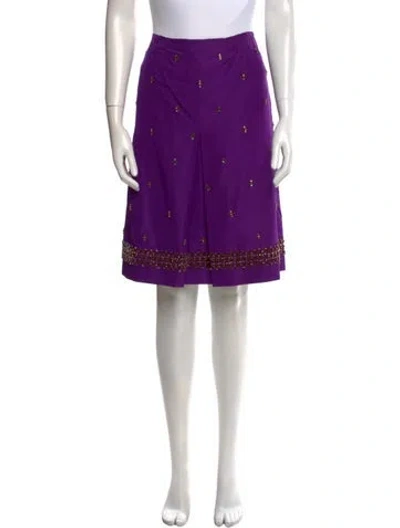 Pre-owned Prada Vintage Knee-length Skirt In Purple