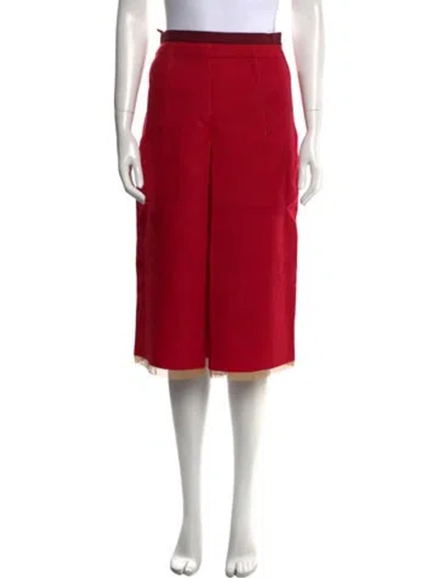 Pre-owned Prada Vintage Knee-length Skirt In Red