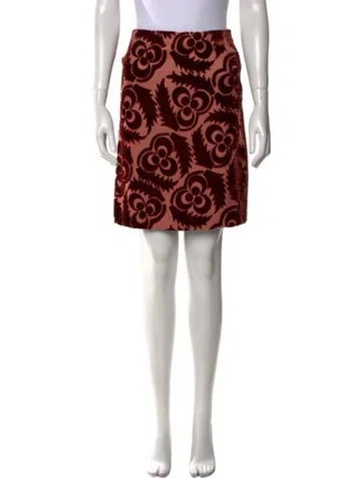 Pre-owned Prada Vintage Knee-length Skirt In Red
