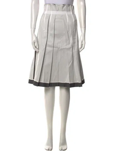 Pre-owned Prada Vintage Knee-length Skirt In White