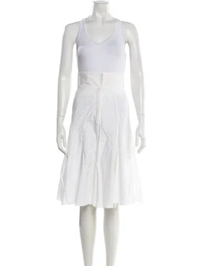 Pre-owned Prada Vintage Knee-length Skirt In White