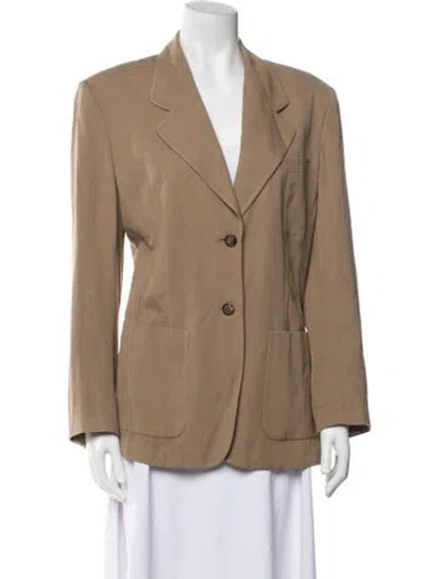 Pre-owned Prada Vintage Late 1980's - Early 1990's Blazer In Neutral