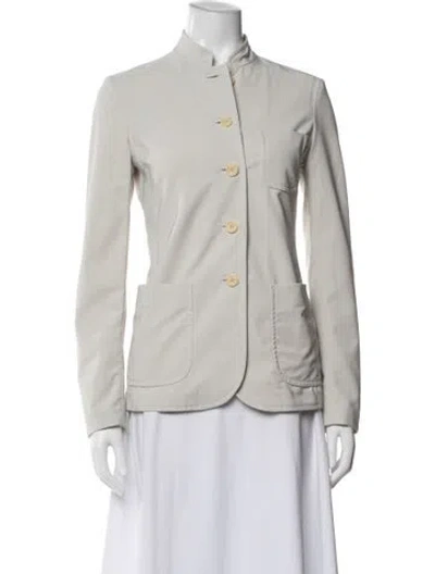 Pre-owned Prada Vintage Late 1990's - Early 2000's Blazer In Neutral