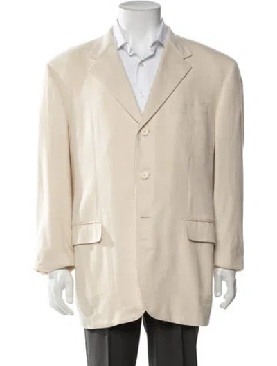 Pre-owned Prada Vintage Late 1990's - Early 2000's Blazer In Neutrals