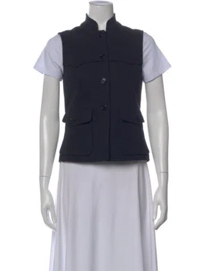 Pre-owned Prada Vintage Late 1990's - Early 2000's Button-up Top In Black