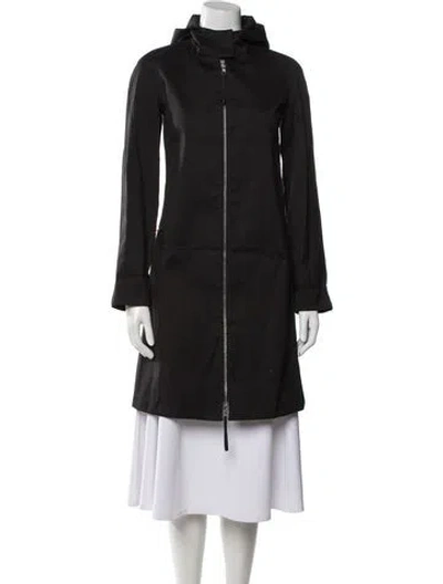 Pre-owned Prada Vintage Late 1990's - Early 2000's Coat In Black