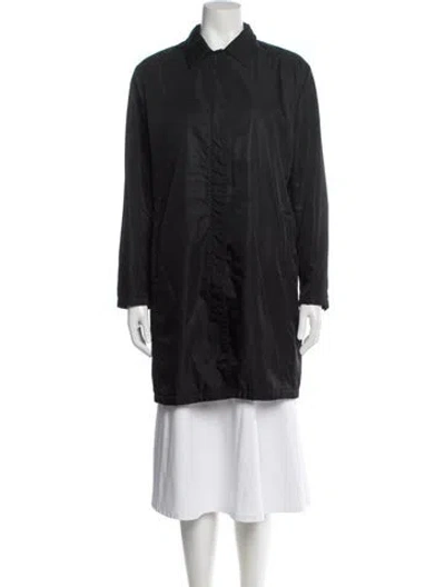 Pre-owned Prada Vintage Late 1990's - Early 2000's Coat In Black