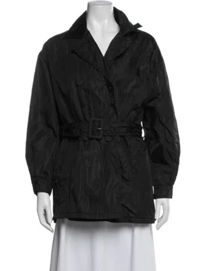 Pre-owned Prada Vintage Late 1990's - Early 2000's Coat In Black