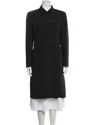 Pre-owned Prada Vintage Late 1990's - Early 2000's Coat In Black