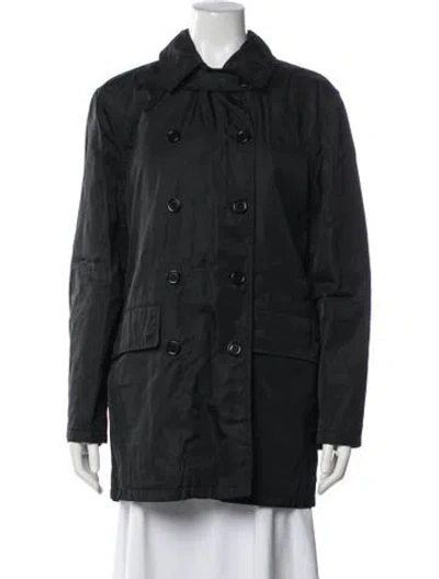 Pre-owned Prada Vintage Late 1990's - Early 2000's Coat In Black