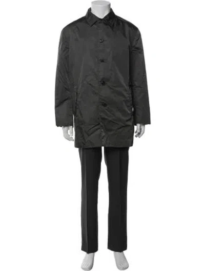 Pre-owned Prada Vintage Late 1990's - Early 2000's Coat In Gray
