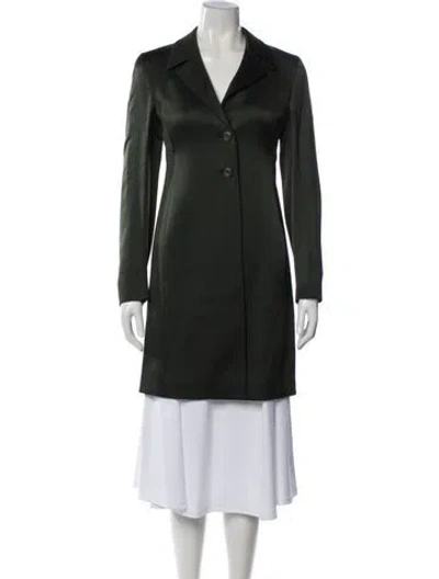 Pre-owned Prada Vintage Late 1990's - Early 2000's Coat In Green