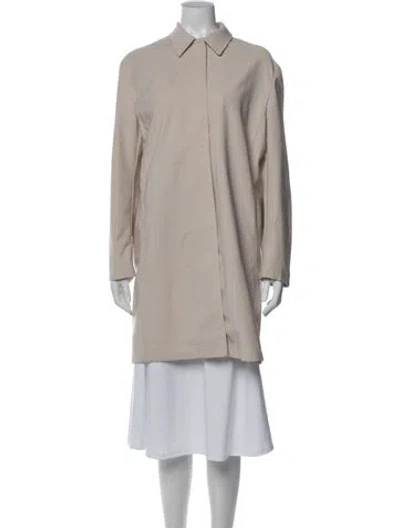 Pre-owned Prada Vintage Late 1990's - Early 2000's Coat In Neutrals