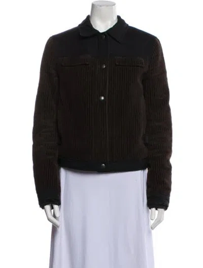 Pre-owned Prada Vintage Late 1990's - Early 2000's Jacket In Brown