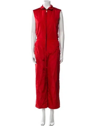 Pre-owned Prada Vintage Late 1990's - Early 2000's Jumpsuit In Red