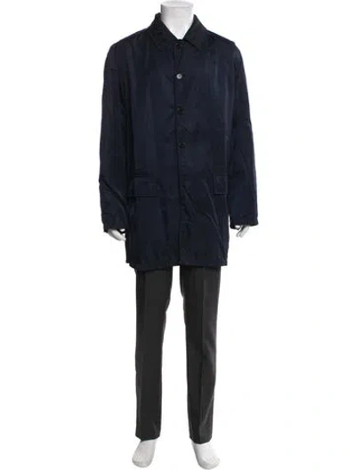 Pre-owned Prada Vintage Late 1990's - Early 2000's Parka In Blue