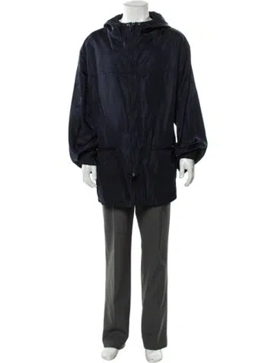 Pre-owned Prada Vintage Late 1990's - Early 2000's Parka In Blue