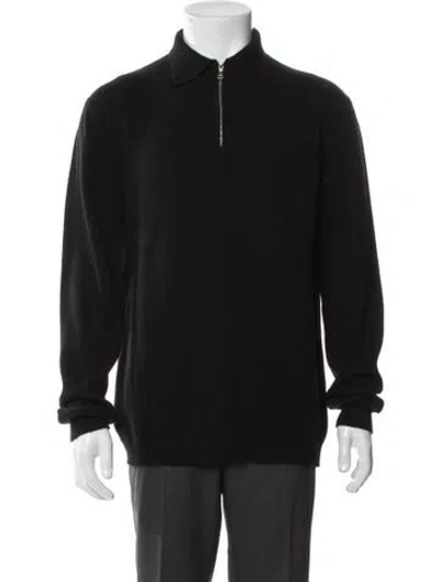 Pre-owned Prada Vintage Late 1990's - Early 2000's Polo Sweater In Black