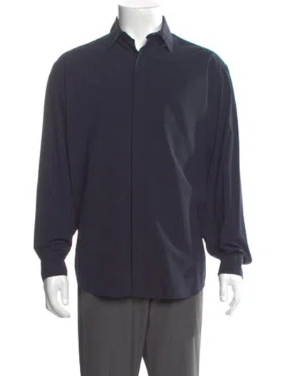 Pre-owned Prada Vintage Late 1990's - Early 2000's Shirt In Blue