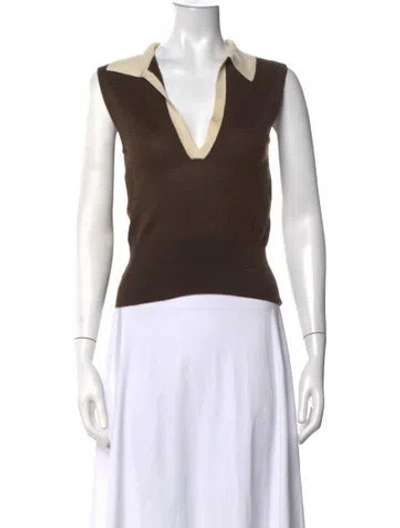 Pre-owned Prada Vintage Late 1990's - Early 2000's Sweater In Brown