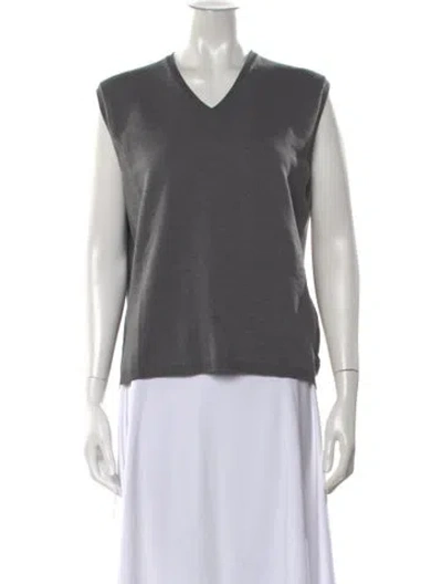 Pre-owned Prada Vintage Late 1990's - Early 2000's Sweater Vest In Gray