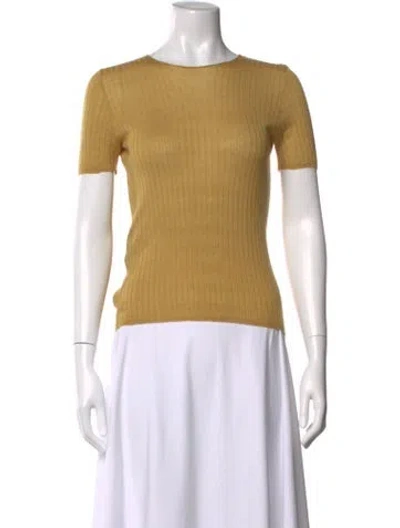 Pre-owned Prada Vintage Late 1990's - Early 2000's Sweater In Yellow