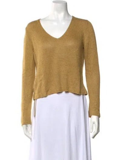 Pre-owned Prada Vintage Late 1990's - Early 2000's Sweater In Yellow