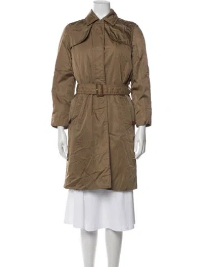 Pre-owned Prada Vintage Late 1990's - Early 2000's Trench Coat In Brown
