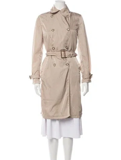 Pre-owned Prada Vintage Late 1990's - Early 2000's Trench Coat In Neutrals