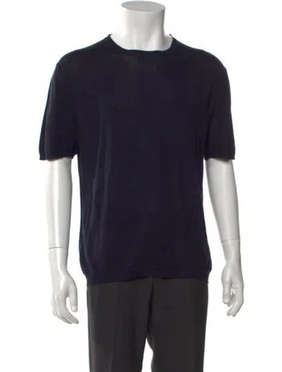 Pre-owned Prada Vintage Late 1990's - Early 2000's T-shirt In Blue