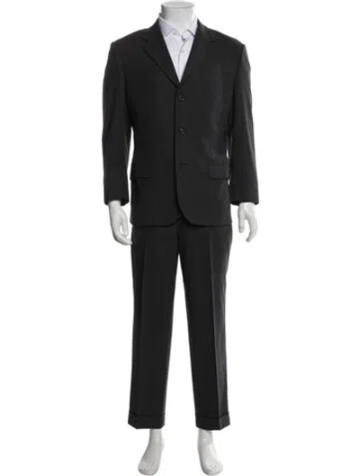 Pre-owned Prada Vintage Late 1990's - Early 2000's Two-piece Suit In Gray