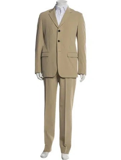 Pre-owned Prada Vintage Late 1990's - Early 2000's Two-piece Suit In Neutrals