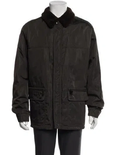 Pre-owned Prada Vintage Late 1990's - Early 2000's Utility Jacket In Brown