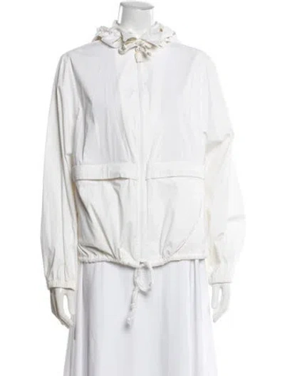 Pre-owned Prada Vintage Late 1990's - Early 2000's Windbreaker In Neutral