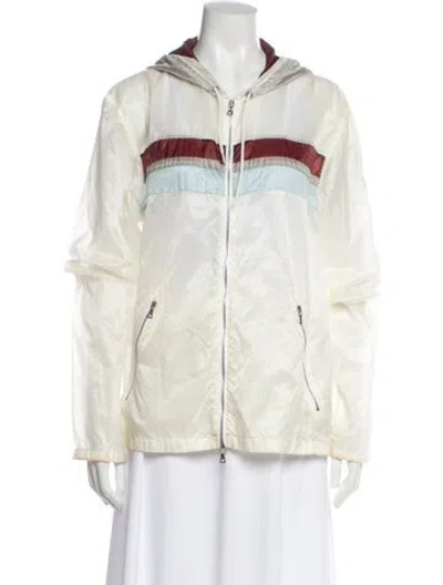 Pre-owned Prada Vintage Late 1990's - Early 2000's Windbreaker In White