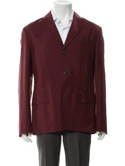 Pre-owned Prada Vintage Late 2000's - Early 2010's Blazer In Burgundy