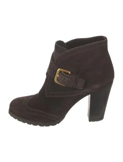 Pre-owned Prada Vintage Late 2000's - Early 2010's Boots In Brown