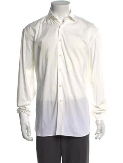 Pre-owned Prada Vintage Late 2000's - Early 2010's Dress Shirt In Neutral