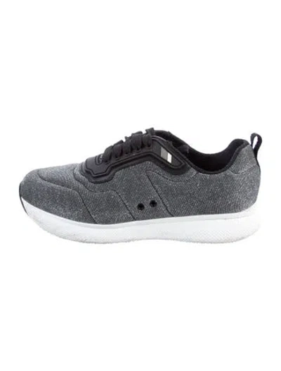 Pre-owned Prada Vintage Late 2000's - Early 2010's Sneakers In Silver