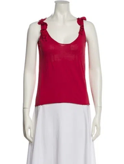 Pre-owned Prada Vintage Late 2000's - Early 2010's Top In Red