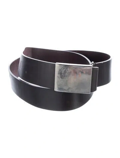 Pre-owned Prada Vintage Leather Belt In Brown