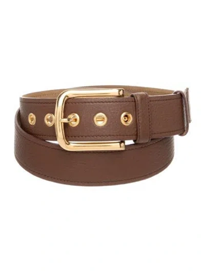Pre-owned Prada Vintage Leather Belt In Brown