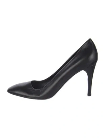 Pre-owned Prada Vintage Leather Pumps In Black
