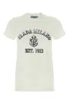 Prada Stamped Logo Crew Neck T-shirt