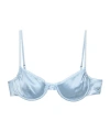 Prada Vintage-look Satin Bra In Blue