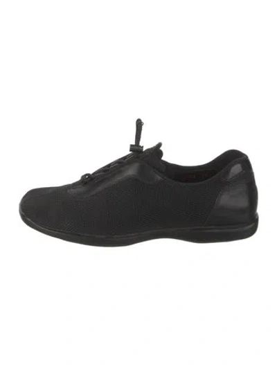 Pre-owned Prada Vintage Mesh Athletic Sneakers In Black
